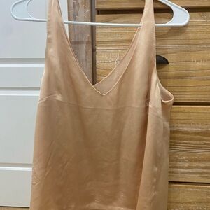 Sleek Tan Sleeveless Top